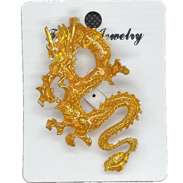 ドラゴンブローチ 【ネコポス便可】 ｜龍,竜,々,チャイナ,バッジ