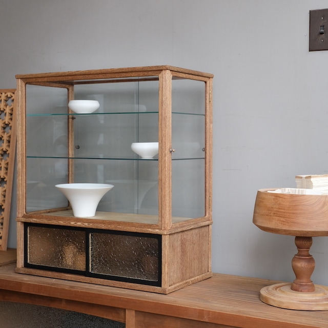 木枠ガラスケース レトロガラス｜古家具,ガラスケース・ショーケース