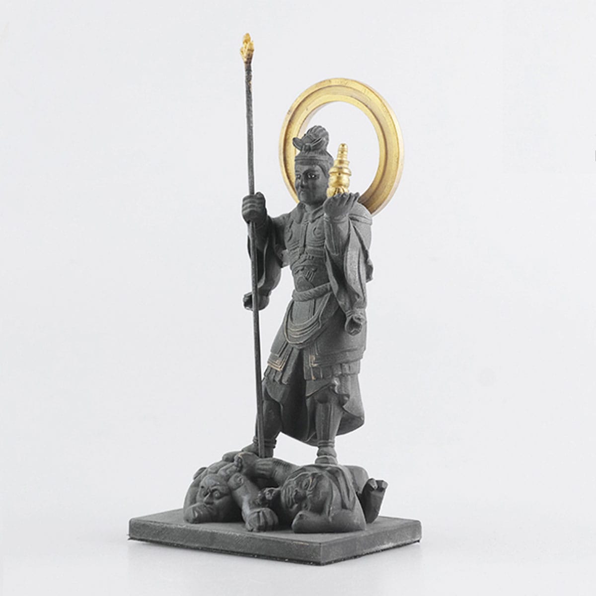 毘沙門天（多聞天）木彫り仏像｜金運・勝運・商売繁盛の守護神｜七福神