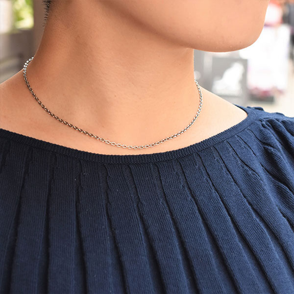 あずき シルバー925製チェーン 幅2.5mm｜全てのシルバーアクセサリー