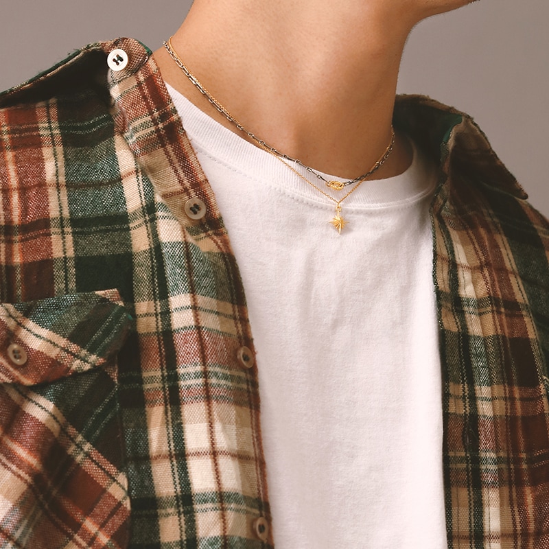 アラベスク シルバー925 K24（24金）ゴールドプレート ネックレス