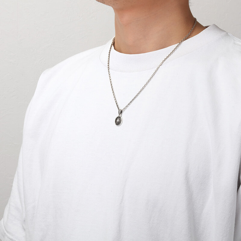 アラベスク サンシンボル ラウンド シルバー925ペンダントトップ｜全て