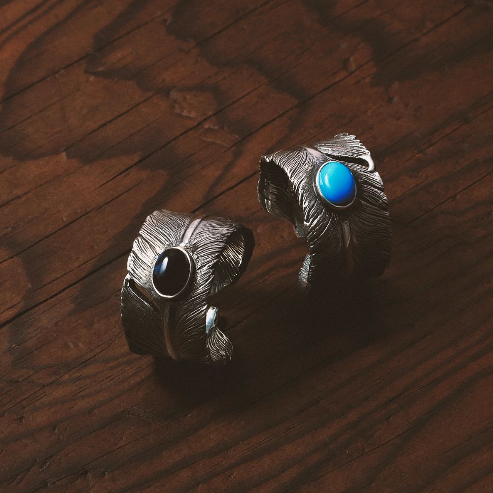 オンラインストア限定】フェザー 天然石 ピーターサイト シルバー925