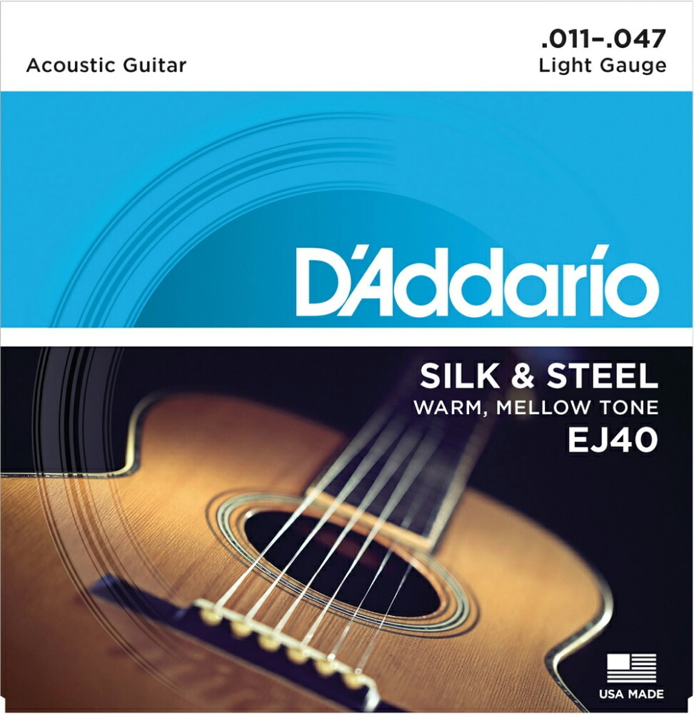 D'Addario ダダリオ アコースティックギター弦 EJ40 