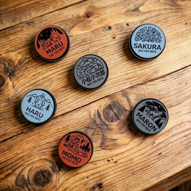 本革首輪・おしゃれ首輪・迷子札首輪の サクラ犬具製作所 / SAKURA