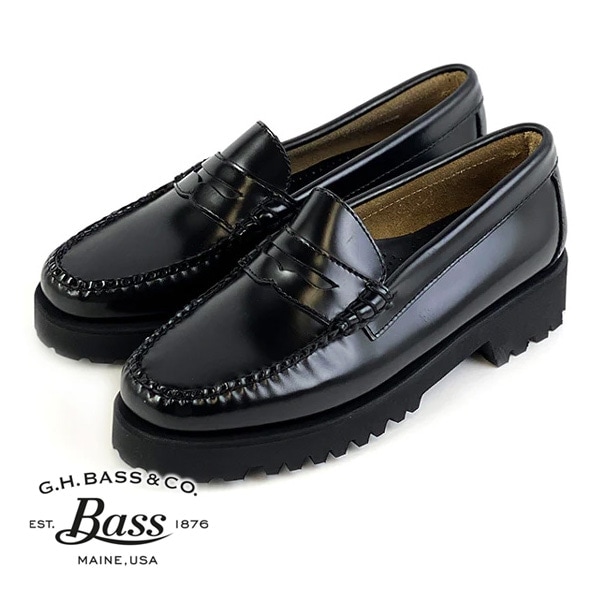 G.H.BASS ジーエイチバス プラットフォームコインローファー 厚底