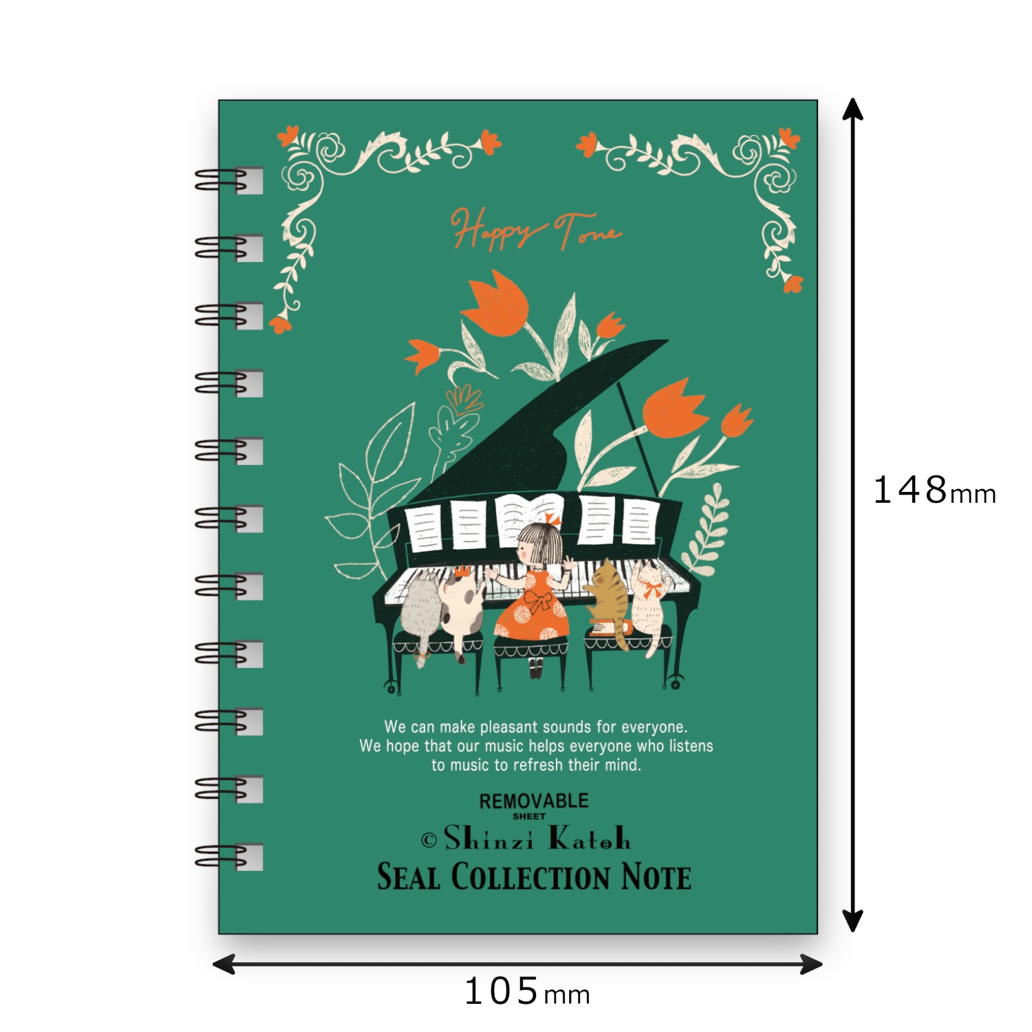 シール帳 happy tone | Shinzi Katoh Design,シール帳 | | シール堂