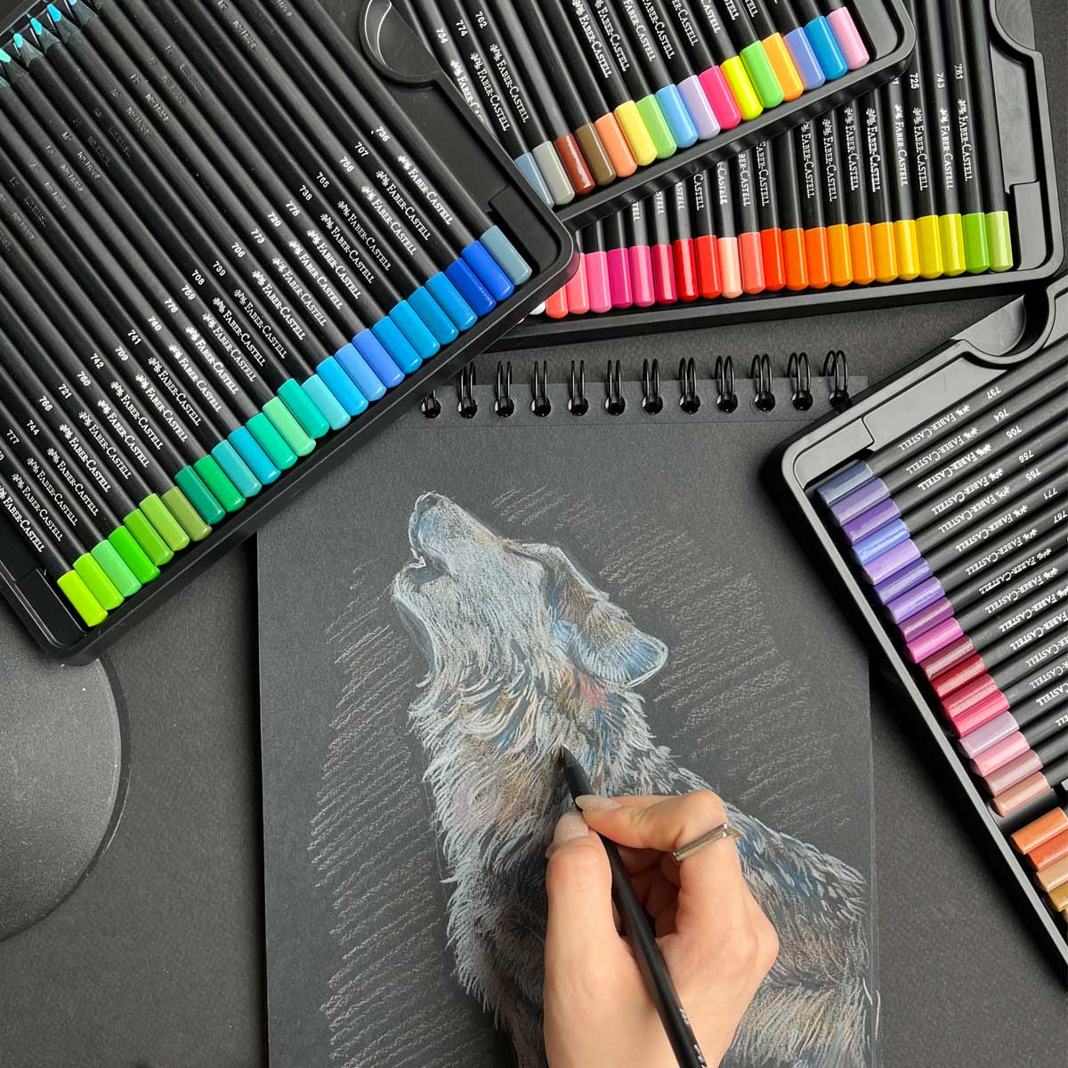 ファーバーカステル ブラックエディション 色鉛筆セット 100色 缶入り