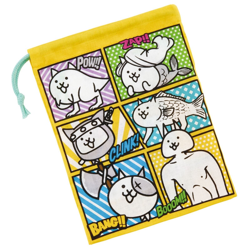 歯ブラシホルダー付きコップ袋 にゃんこ大戦争23／KB62_4973307614156