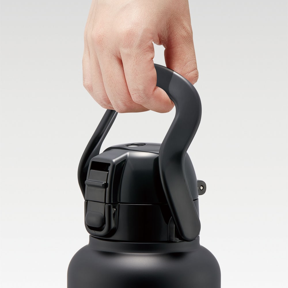 ハンドル付ワンプッシュダイレクトボトル 1500ml ブラック