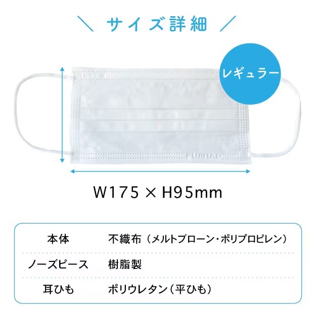 フジソフトサージカルマスク JIS規格適合 ホワイト レギュラー 3000枚