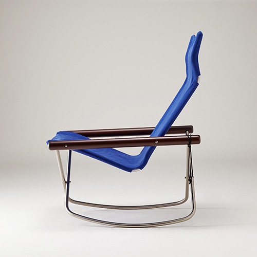 ニーチェアエックス ロッキング ダークブラウン／ブルー | Nychair X