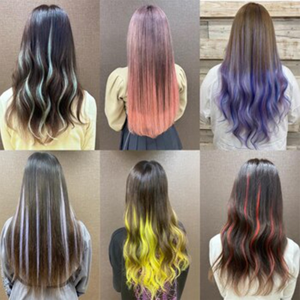 エクステ市場】シールエクステ 52cm40本分(80P) 原色カラー / 渋谷