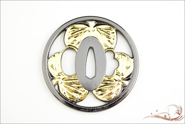 鍔 葵透かし鍔金入り 徳川家康葵鍔｜【公式】模造刀・居合刀の専門店