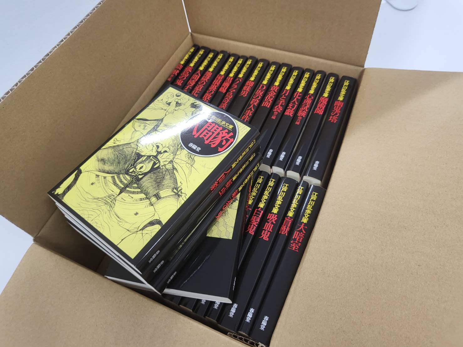 江戸川乱歩文庫全30巻セット ◎A6サイズクリアファイル付き◎』 江戸川