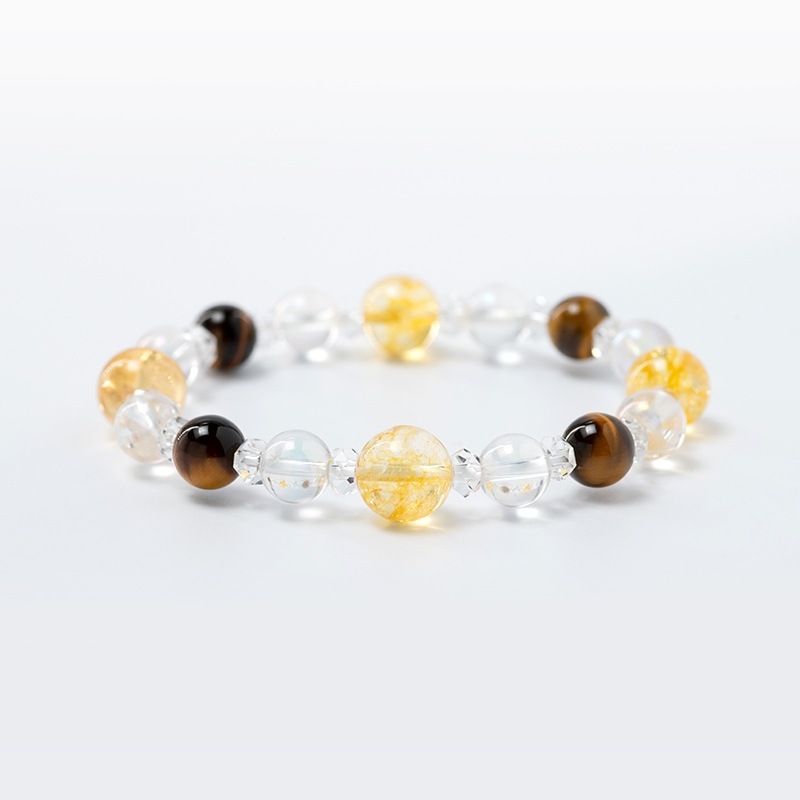 金運隆昌ブレスレット（レディース）【タイガーアイ＆シトリン