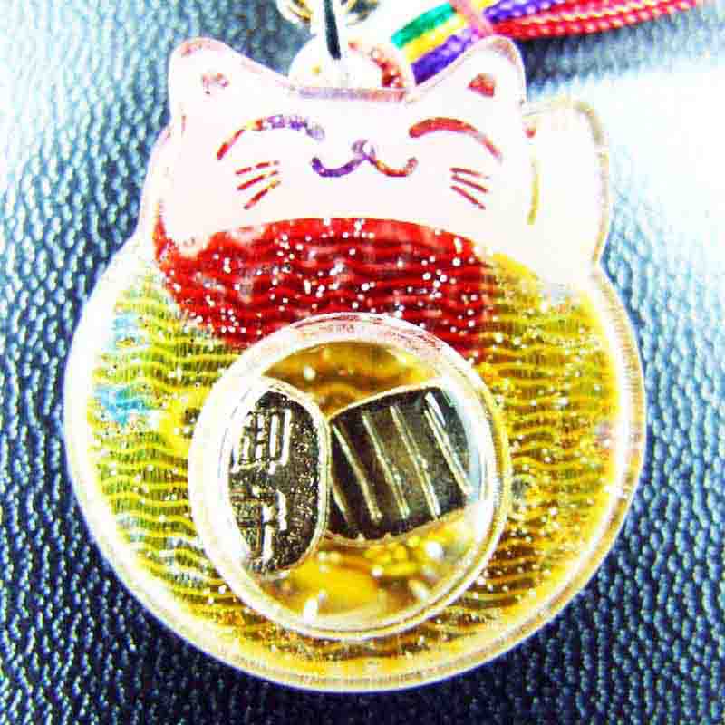 福招き猫守り 開運/アクリルレンズ｜白崎八幡宮