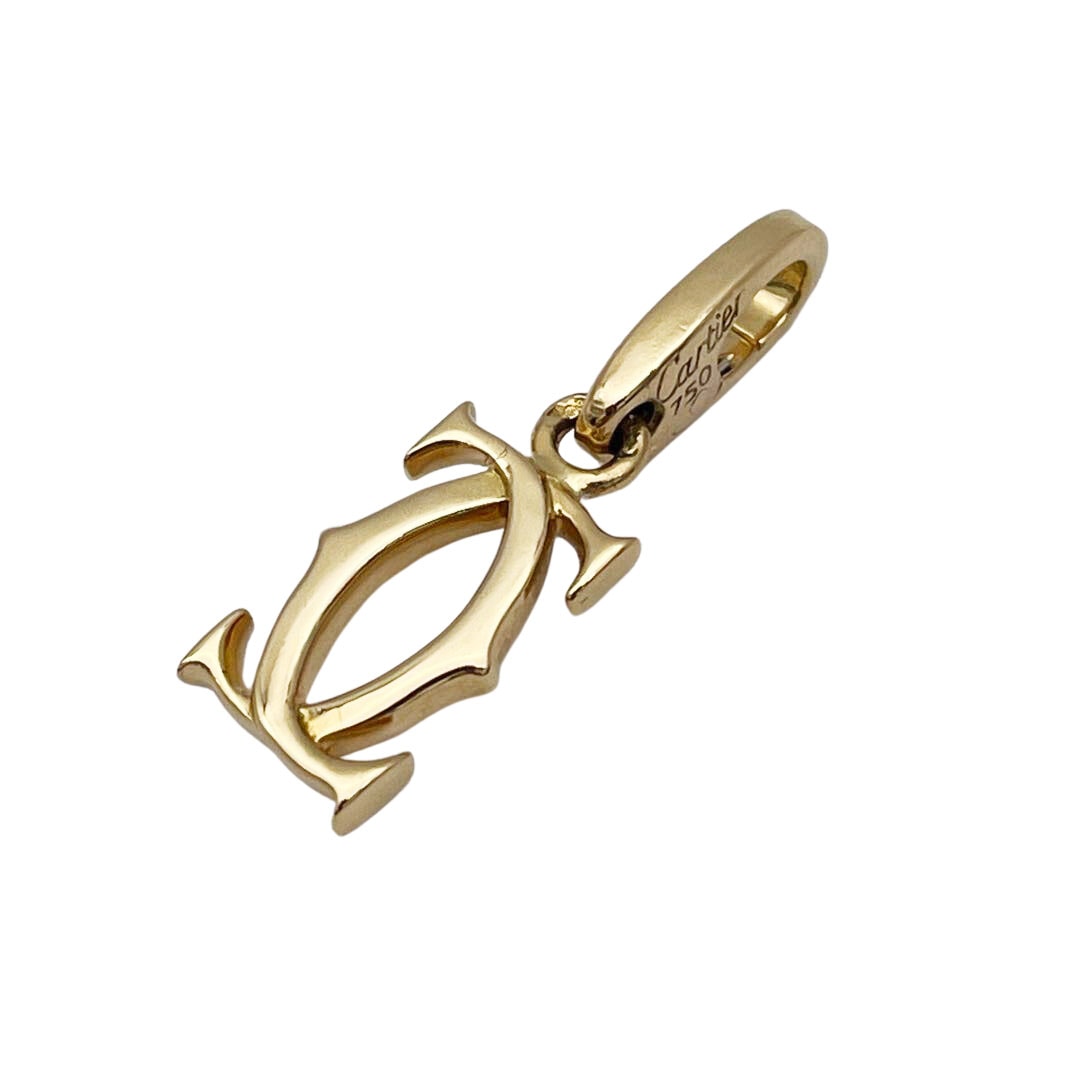 Cartier カルティエ 2Cチャーム ペンダントトップ 750YG イエロー