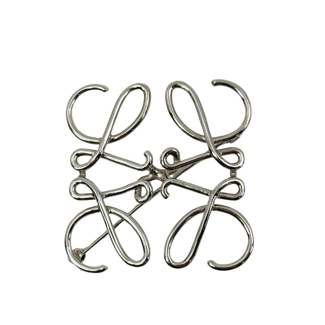 LOEWE ロエベ メカノピン ブローチ MECCANO PIN グレージュ シルバー