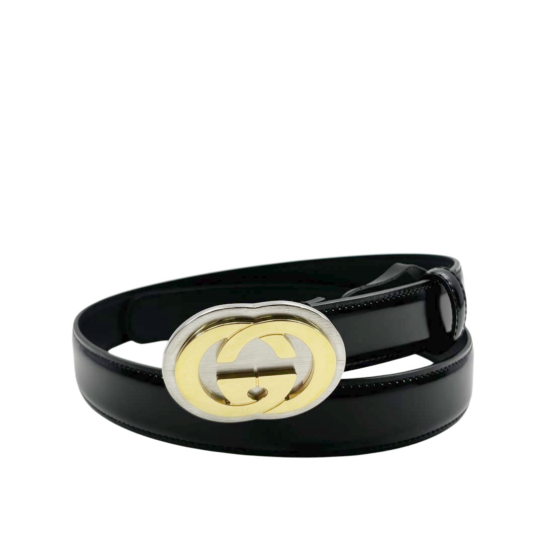 そ*ら様 ❮レア❯GUCCI ダブルGロゴ インターロッキングGベルト