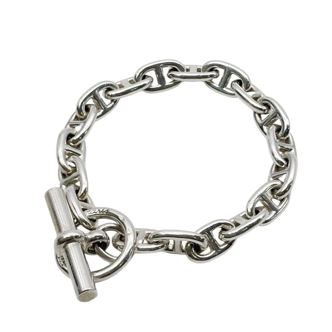 HERMES エルメス ヴィンテージブレスレット シェーヌダンクルPM 筆記体