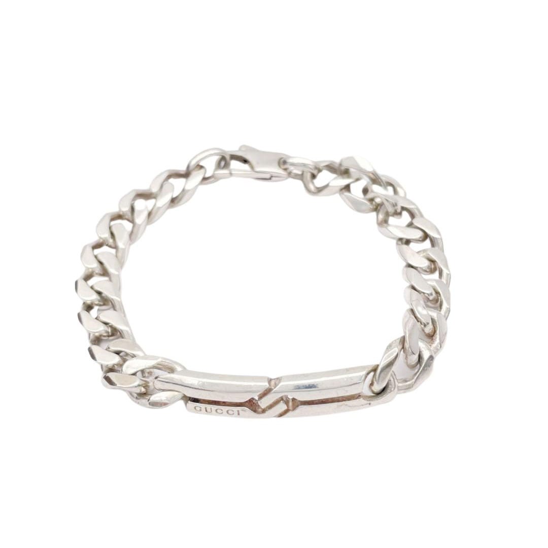 GUCCI グッチ ノットブレスレット 喜平チェーン Ag925 シルバー #18