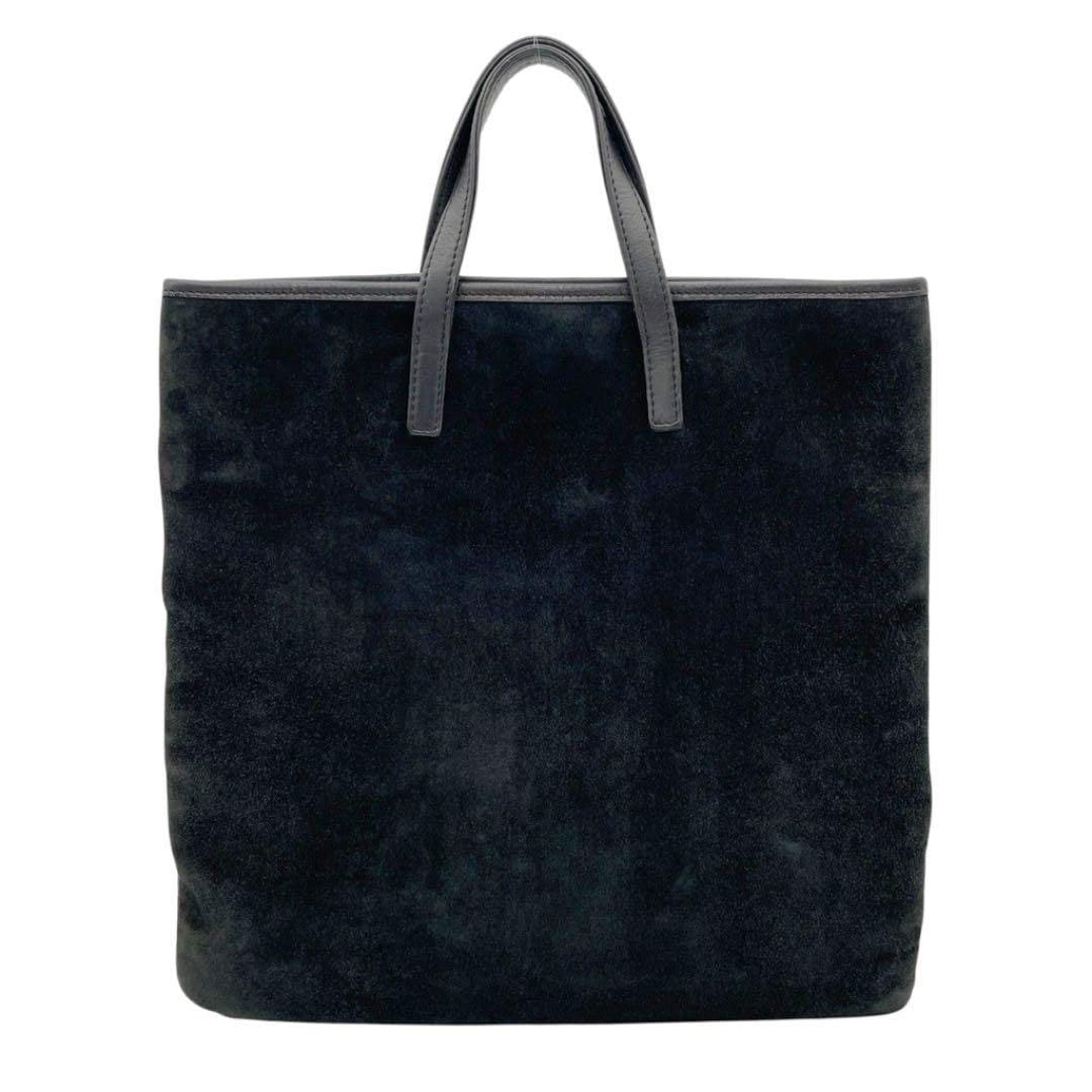 LOEWE ロエベ トートバッグ アナグラム ヌバック レザー ブラック