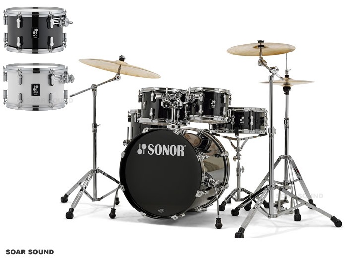 SONOR ソナー ドラムセット 22インチバスドラム付属 100%バーチ AQ1