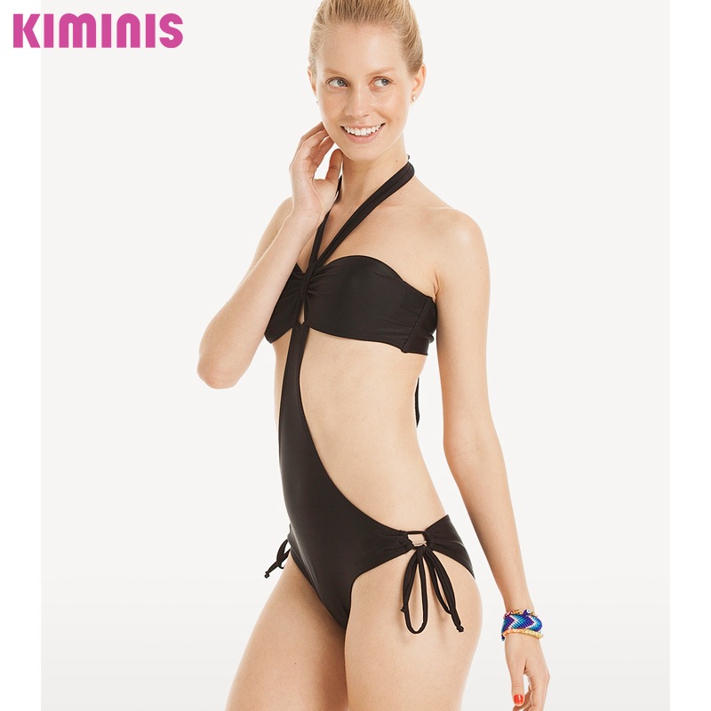 ◇半額セール◇【KIMINIS】キミニス ブラックモノキニ/水着
