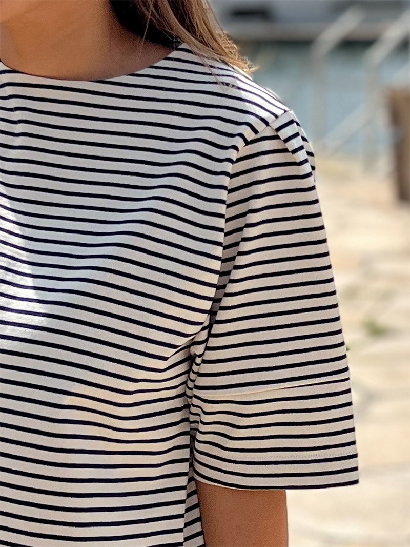 1枚で楽ちんスタイル｜マリンボーダーワンピース | ワンピース,半袖