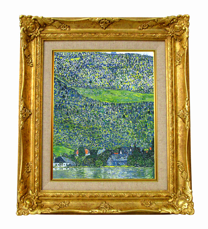 クリムト アッター湖畔のリッツベルク ジクレーキャンバス複製画