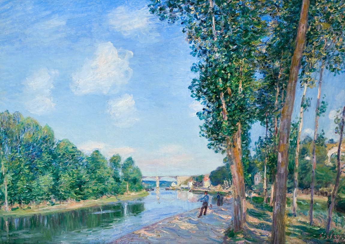 アルフレッド・シスレー サン=マメス、6月の日光 Saint-Mammès