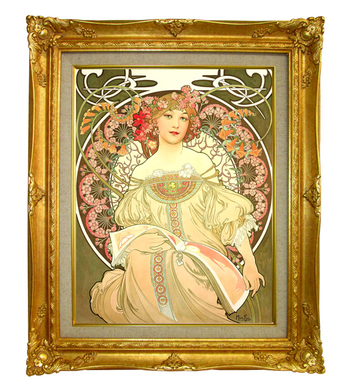 Gismonda アルフォンスミュシャ 絵 絵画 アート Art ミュシャ 額縁