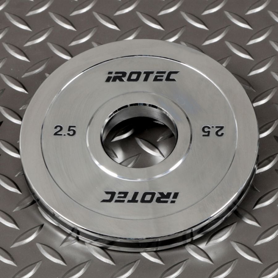 IROTEC（アイロテック）オリンピッククロームプレート2.5KG【1枚】 穴