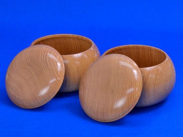 囲碁 木製碁笥 桜 特大 ※蛤碁石36号まで収納可能 | 碁笥・碁笥箱・碁笥