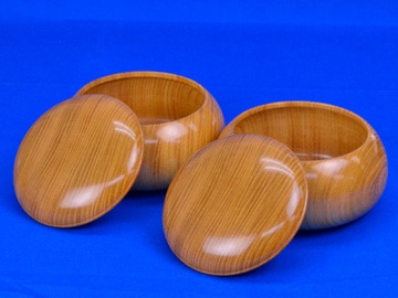 囲碁 木製碁笥 欅 平型 特大 ※蛤碁石35号まで収納可能 | 碁笥・碁笥箱