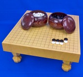 足付碁盤セット | 将棋盤碁盤駒碁石等販売の大阪の将棋囲碁専門店将碁屋