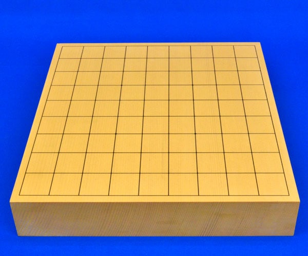 将棋セット 新かや2寸一枚板卓上将棋盤セット(木製将棋駒黄楊上彫駒