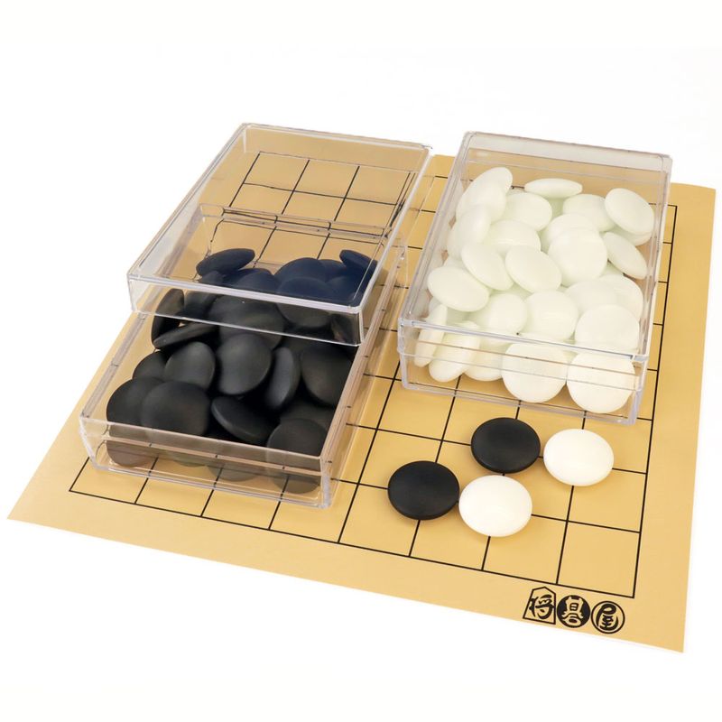 囲碁 黒白石 大理石製碁石入れ 囲碁 黒白石 大理石製碁石入れ 囲碁 黒
