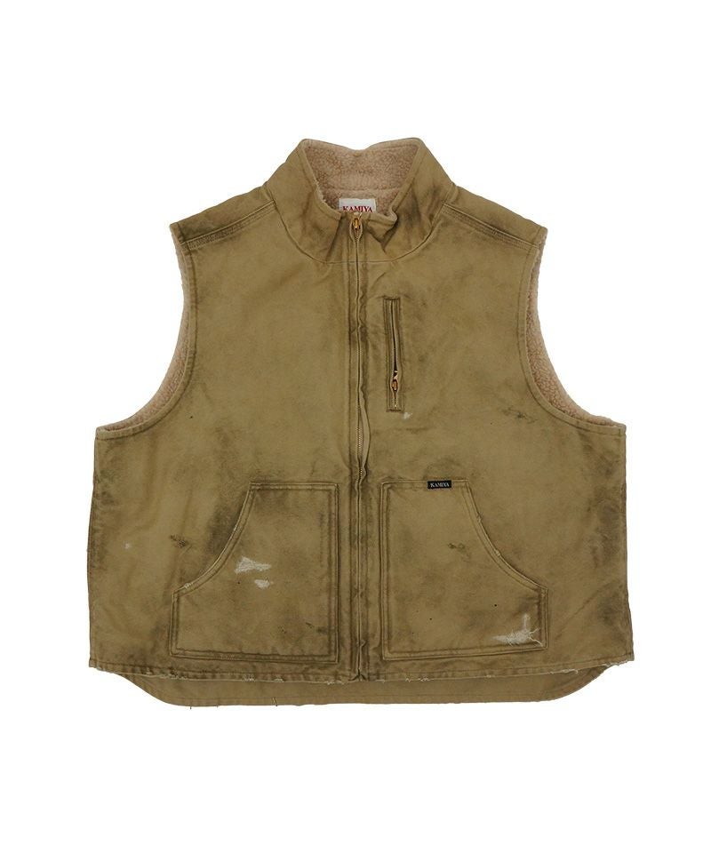 KAMIYA＞BORO Boa Lining Duck Vest | MAKES ONLINE STORE
