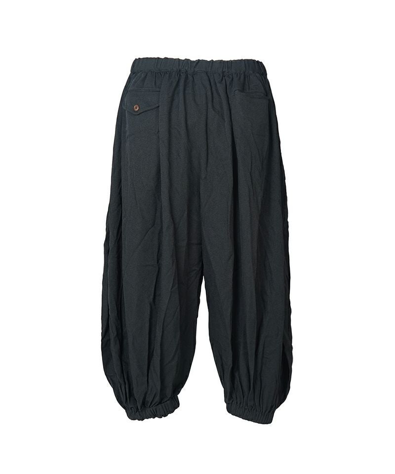 BLACK COMME des GARCONS＞エステル太綾ツイル製品後加工 パンツ (1P