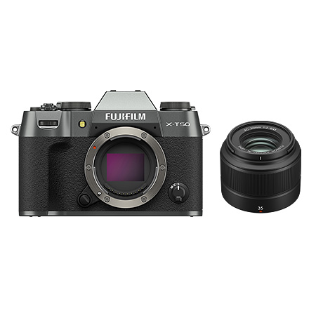 FUJIFILM X-T50 / XC35mmF2レンズキット チャコールシルバー | フジ
