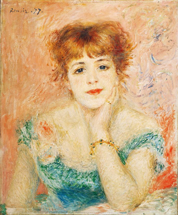 ジャンヌ・サマリーの肖像 Jeanne Samary. 1877 | ピエール