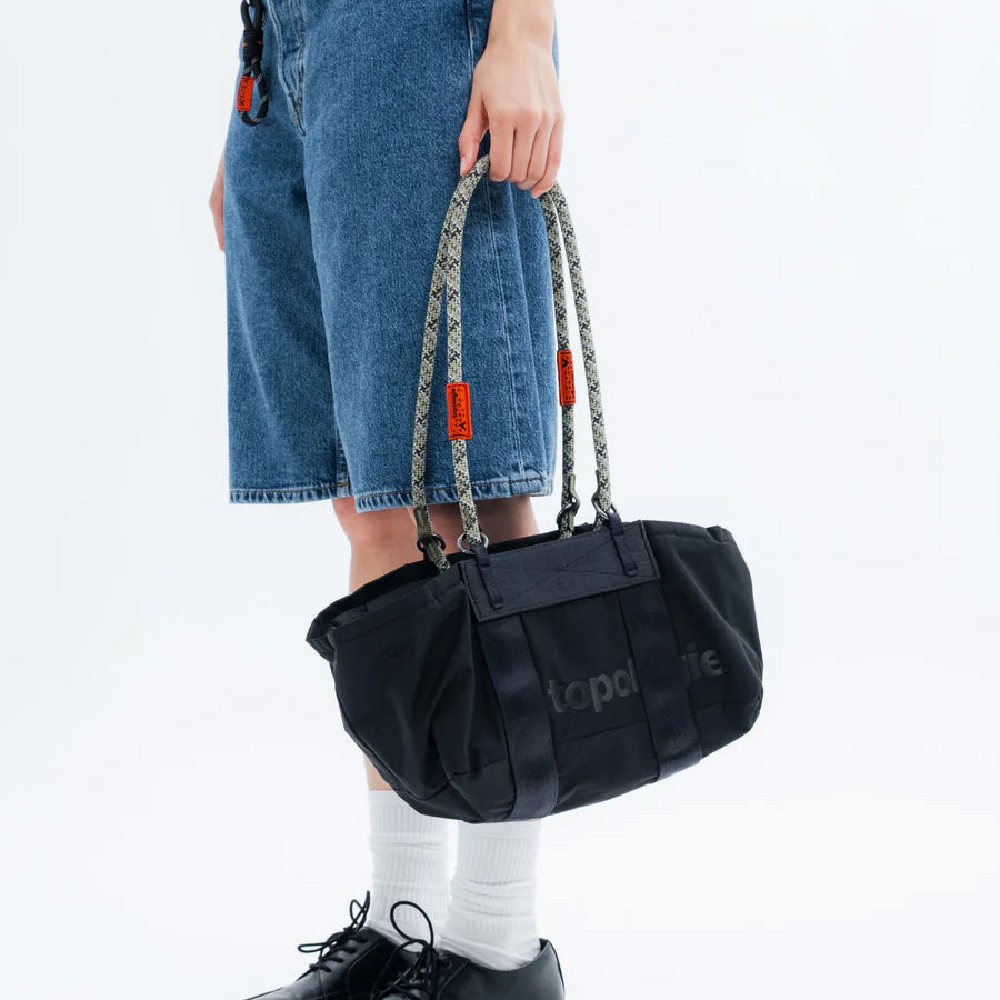 Topologie Summit Duffle Small Black Tech Sateen | Maplestore