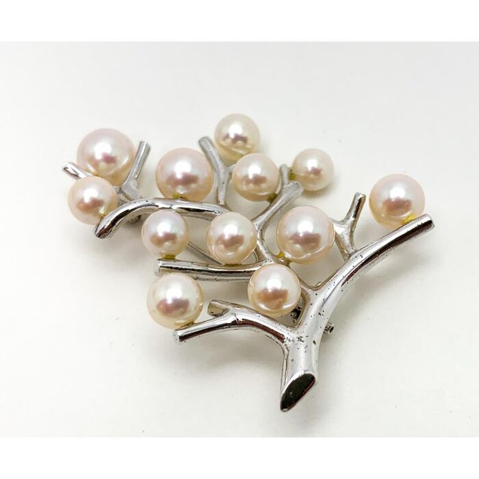 MIKIMOTO/ミキモト SILVER 幸福の木 アコヤパール ブローチ | 取引実績