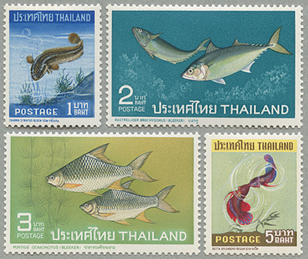 タイ 1967年魚4種 - 趣味の切手専門店マルメイト | 外国切手・切手