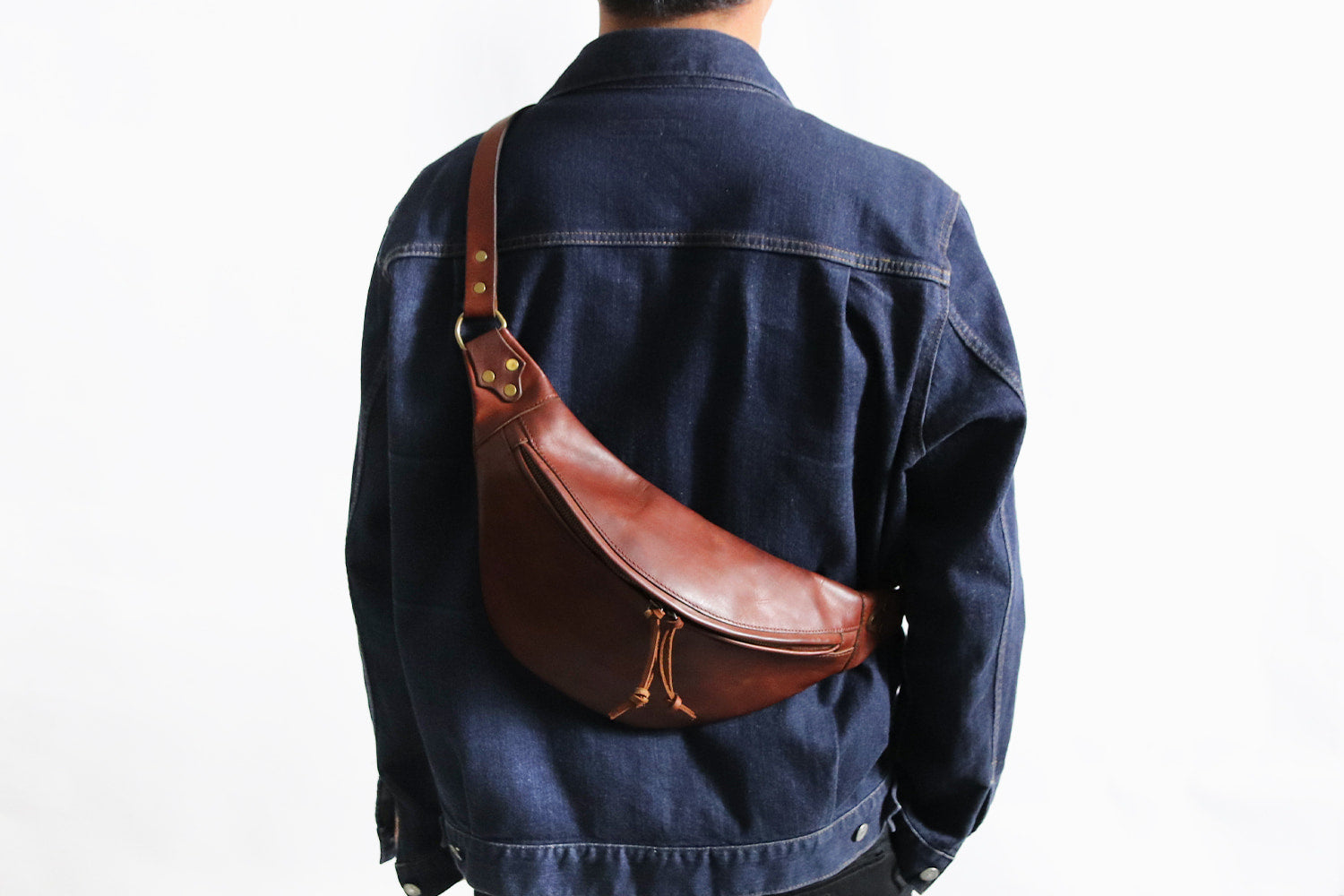 vasco / LEATHER WAIST BAG -LARGE