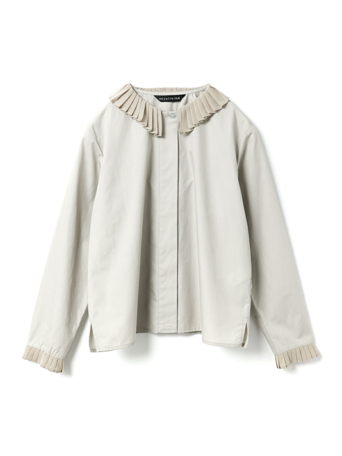 3/9(月)正午販売終了】mizuiro ind プリーツカラーシャツ｜ MARcourt