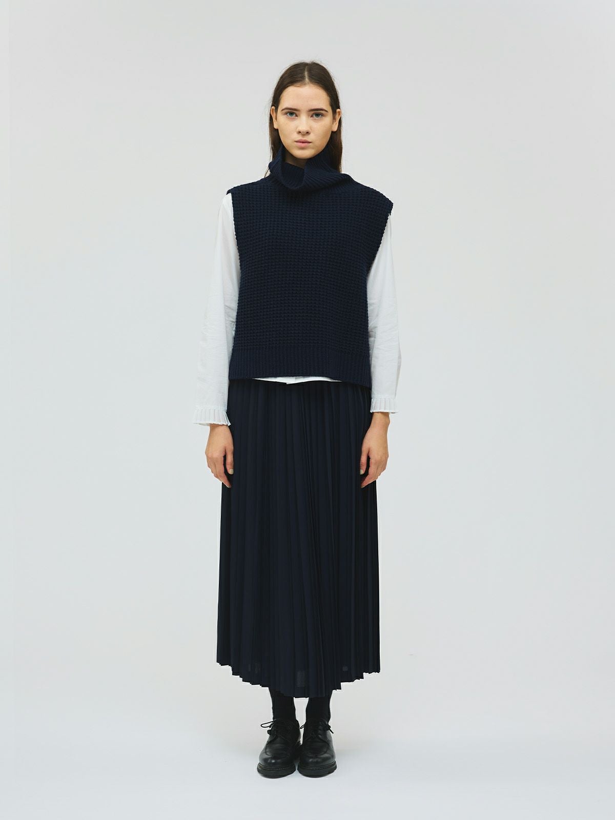 3/9(月)正午販売終了】mizuiro ind プリーツカラーシャツ｜ MARcourt