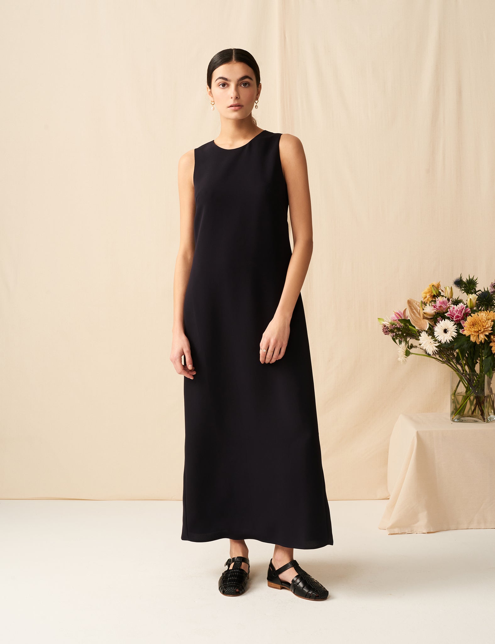 MARIHA(マリハ) ポプラのドレス ケープ付き Navy シティードレス